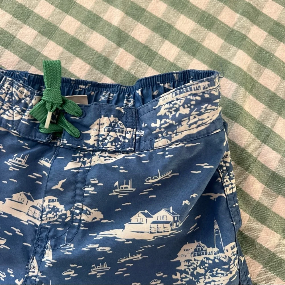 Janie and Jack Sailboat Lighthouse Bathing Suit Swim Trunks Shorts Size 4